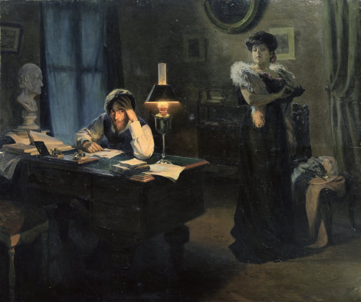 Os estranhos, 1908 de Viktor Bogdanovich Aden
