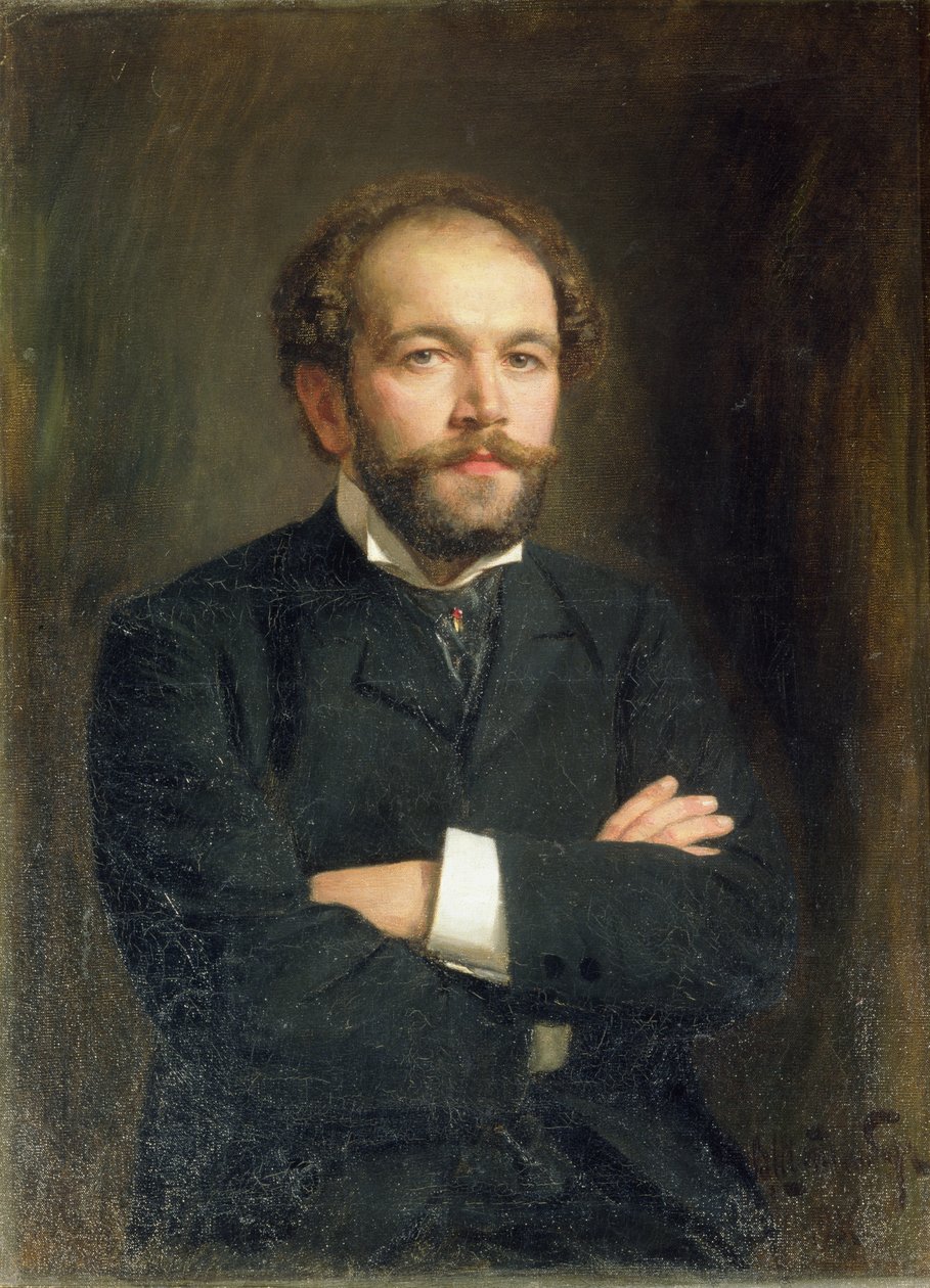 Retrato de Nikolai Karlovich Medtner (1879-1951) 1906 de Viktor Karlovich Stemberg