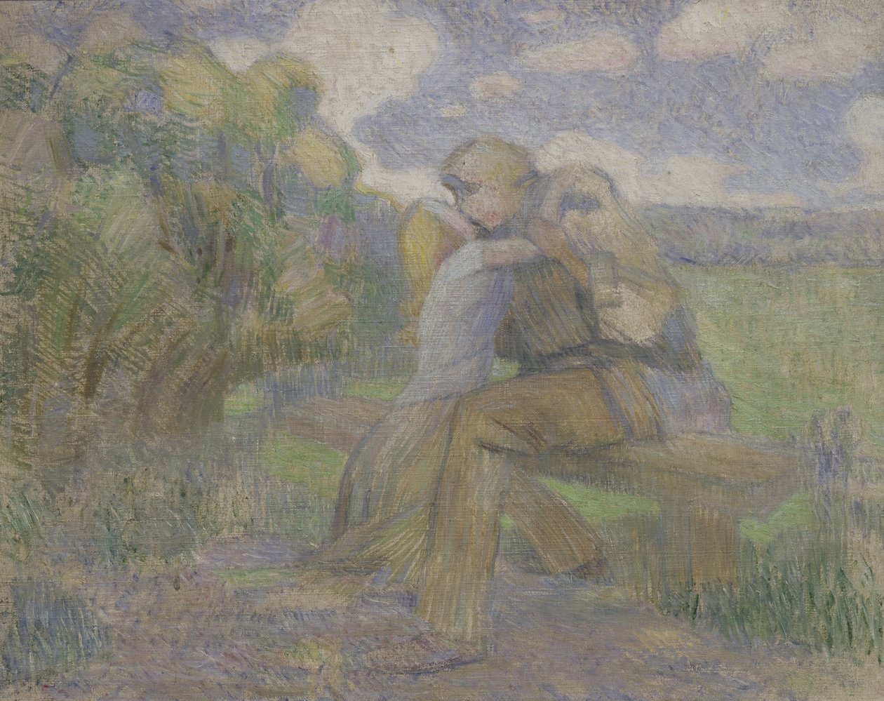 O Beijo, 1897 de Viktor Elpidiforovich Borisov Musatov