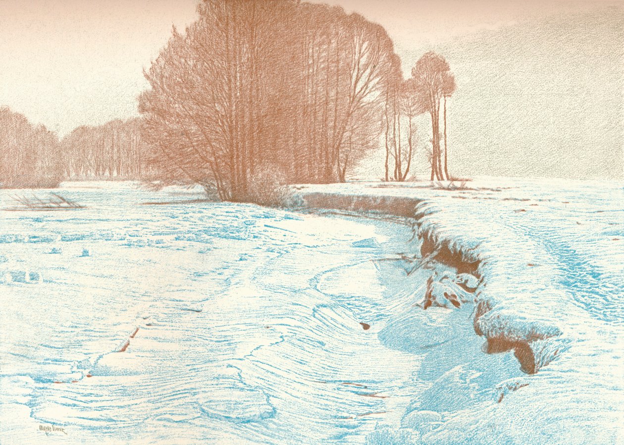 Inverno nas margens do Garam, 1909 de Viktor Matirko