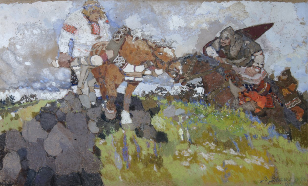 Mikula Selyaninovich, 1917 de Viktor Mikhaylovich Vasnetsov