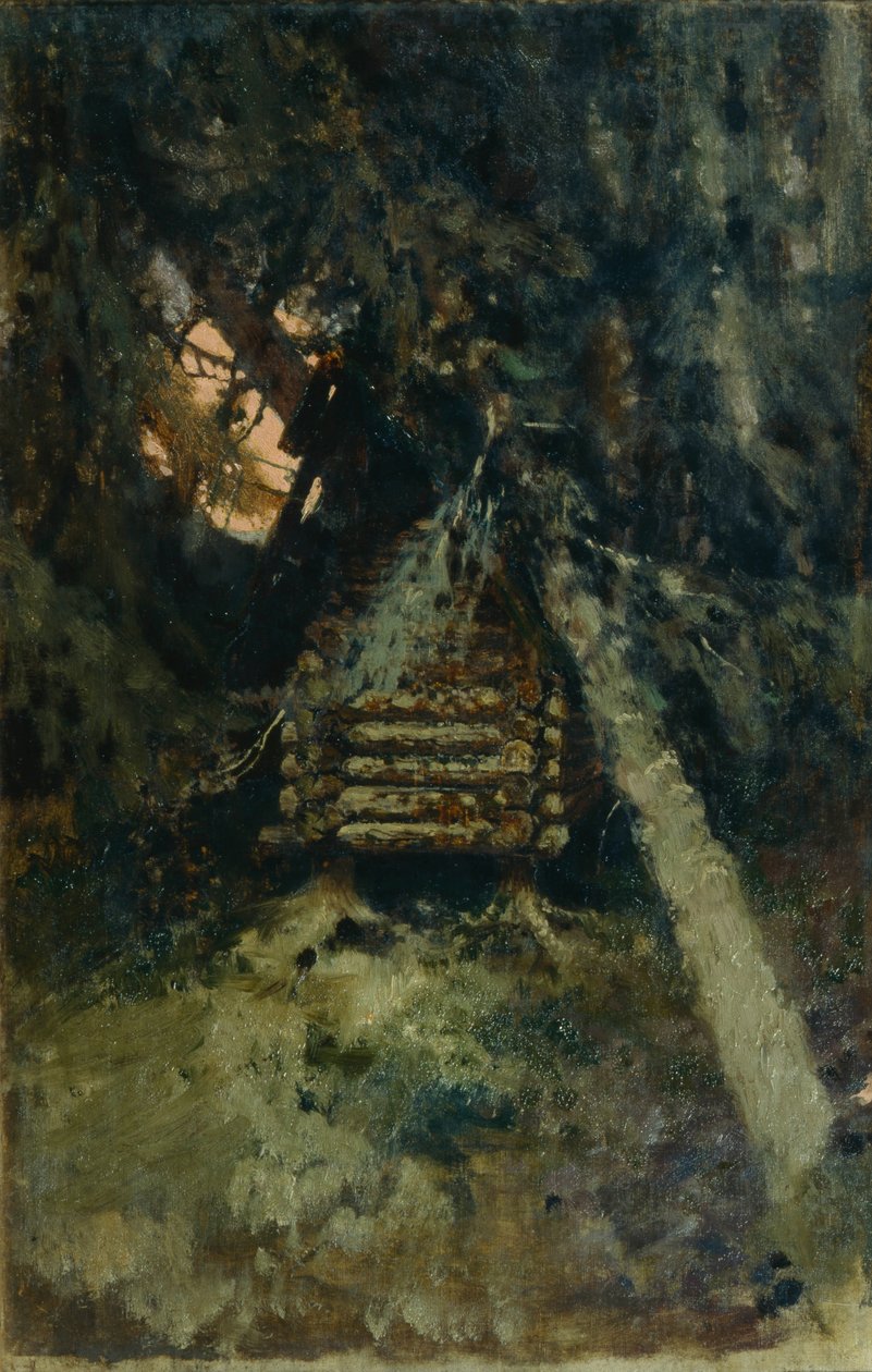 A cabana nas pernas de frango de Viktor Mikhaylovich Vasnetsov