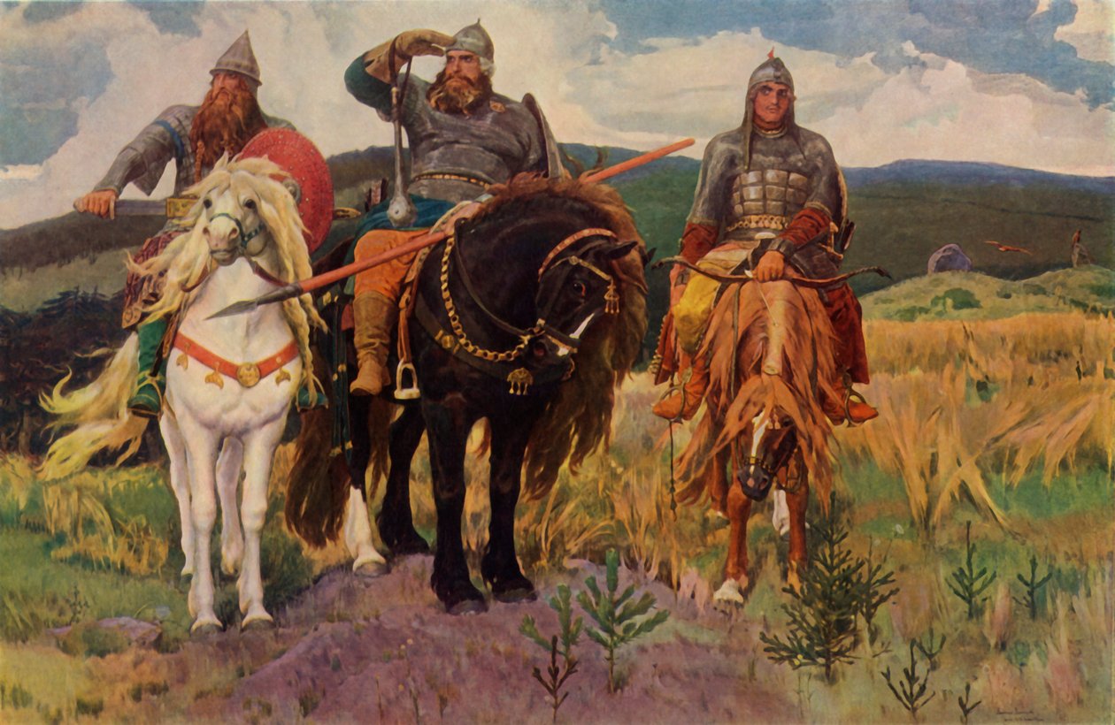 Os guerreiros, 1898, 1965. de Viktor Mikhaylovich Vasnetsov