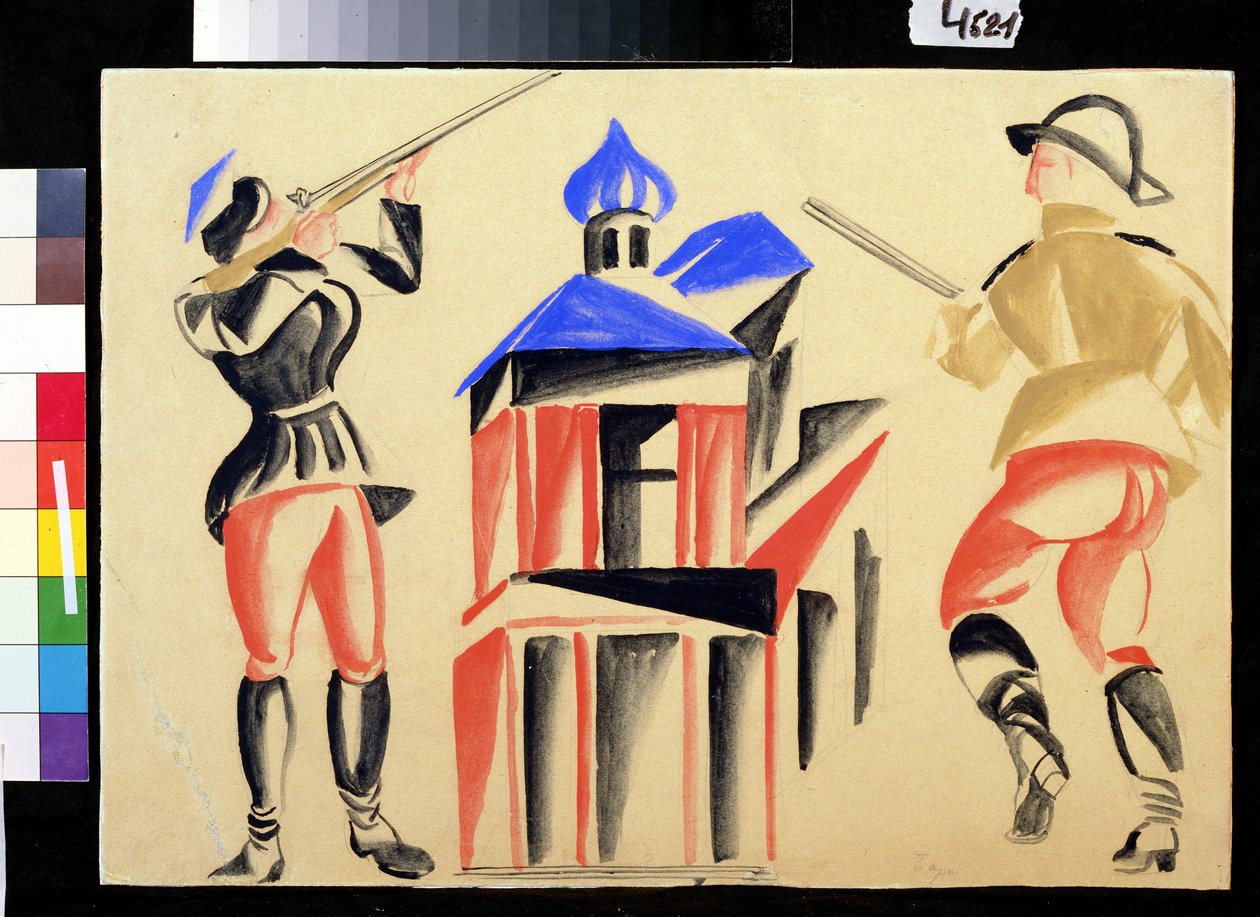 Disparo (tiros) de Viktor Sergeyevich (1887 1954) Bart