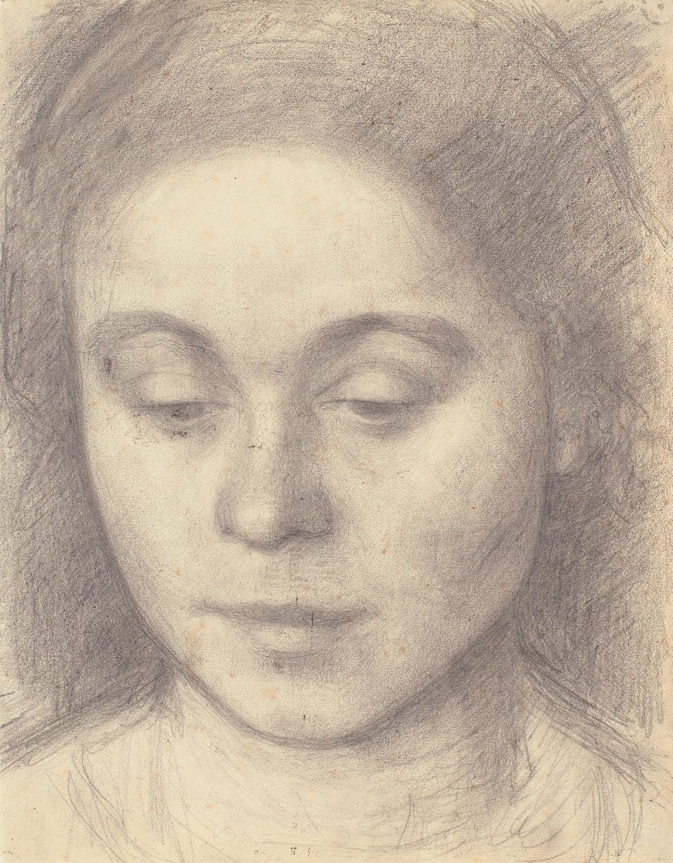 Retrato de Ida, a esposa de artistas de Vilhelm Hammershøi