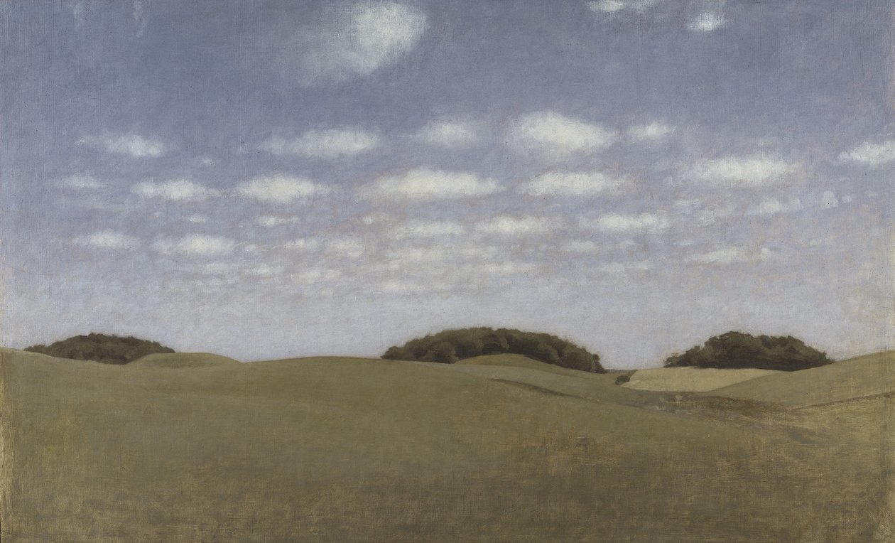 Paisagem de Lejre, 1905 de Vilhelm Hammershoi