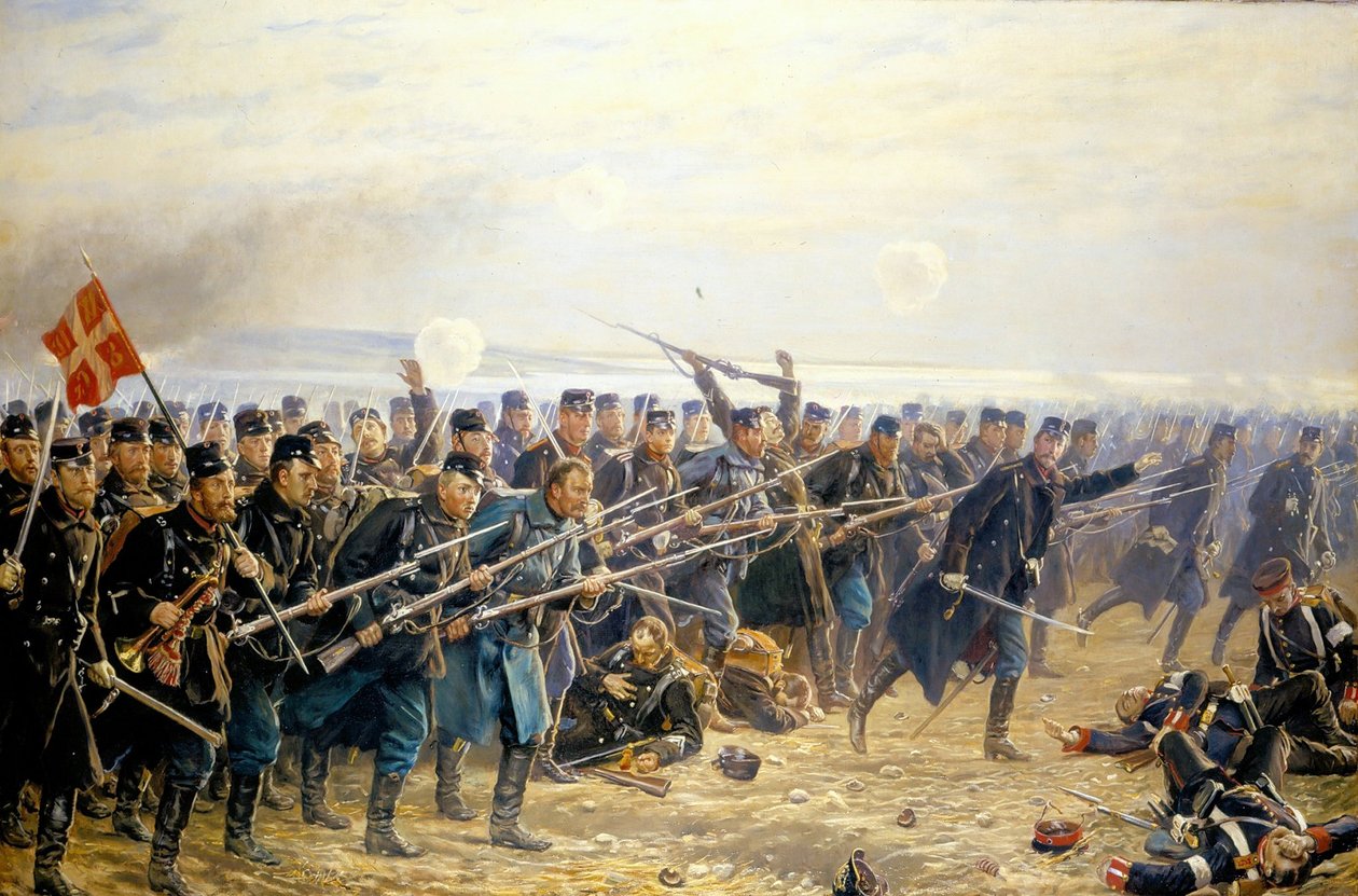 Oitavo ataque de brigada em Dybbl em 18 de abril de 1864n de Vilhelm Rosenstand