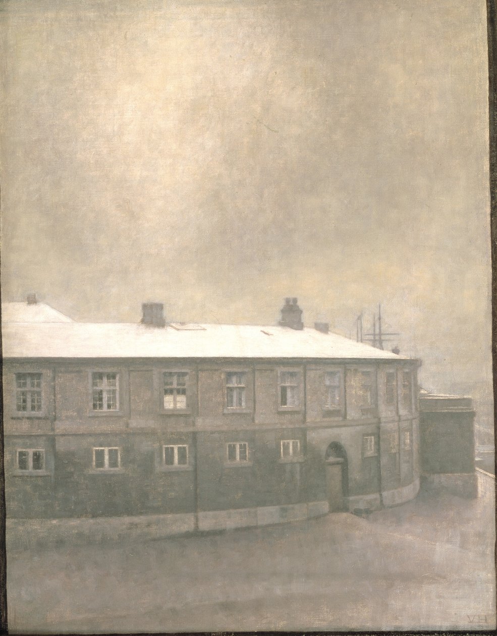 Uma ala do Palácio de Christiansborg de Vilhelm Hammershøi