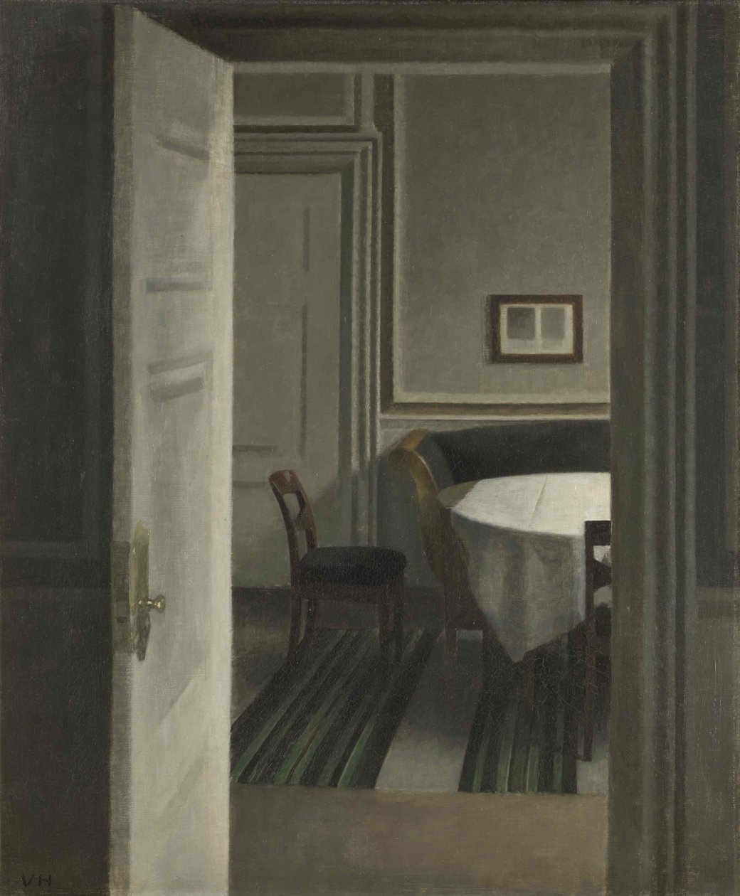 Interior, Strandgade 30, 1904. de Vilhelm Hammershøi