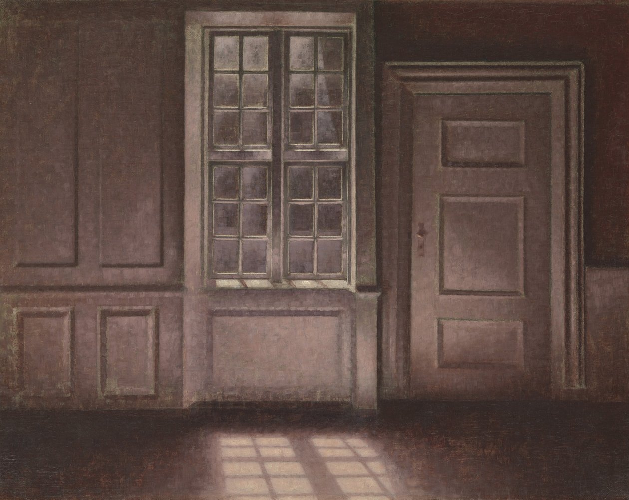 Moonlight, Strandgade 30, 1900-1906. de Vilhelm Hammershøi