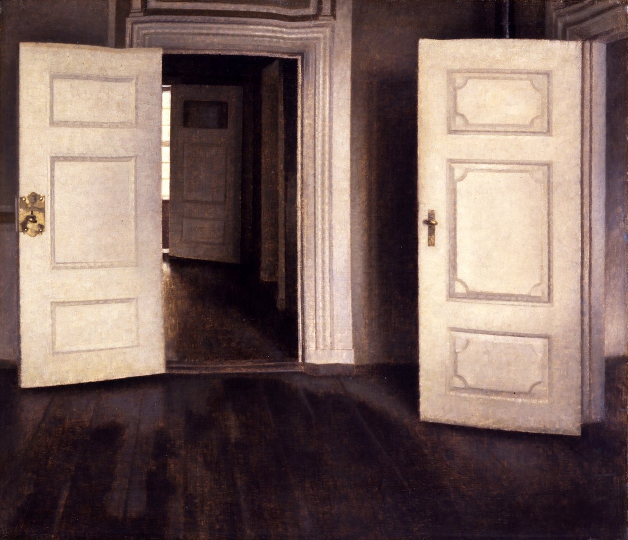 Portas Abertas de Vilhelm Hammershøi