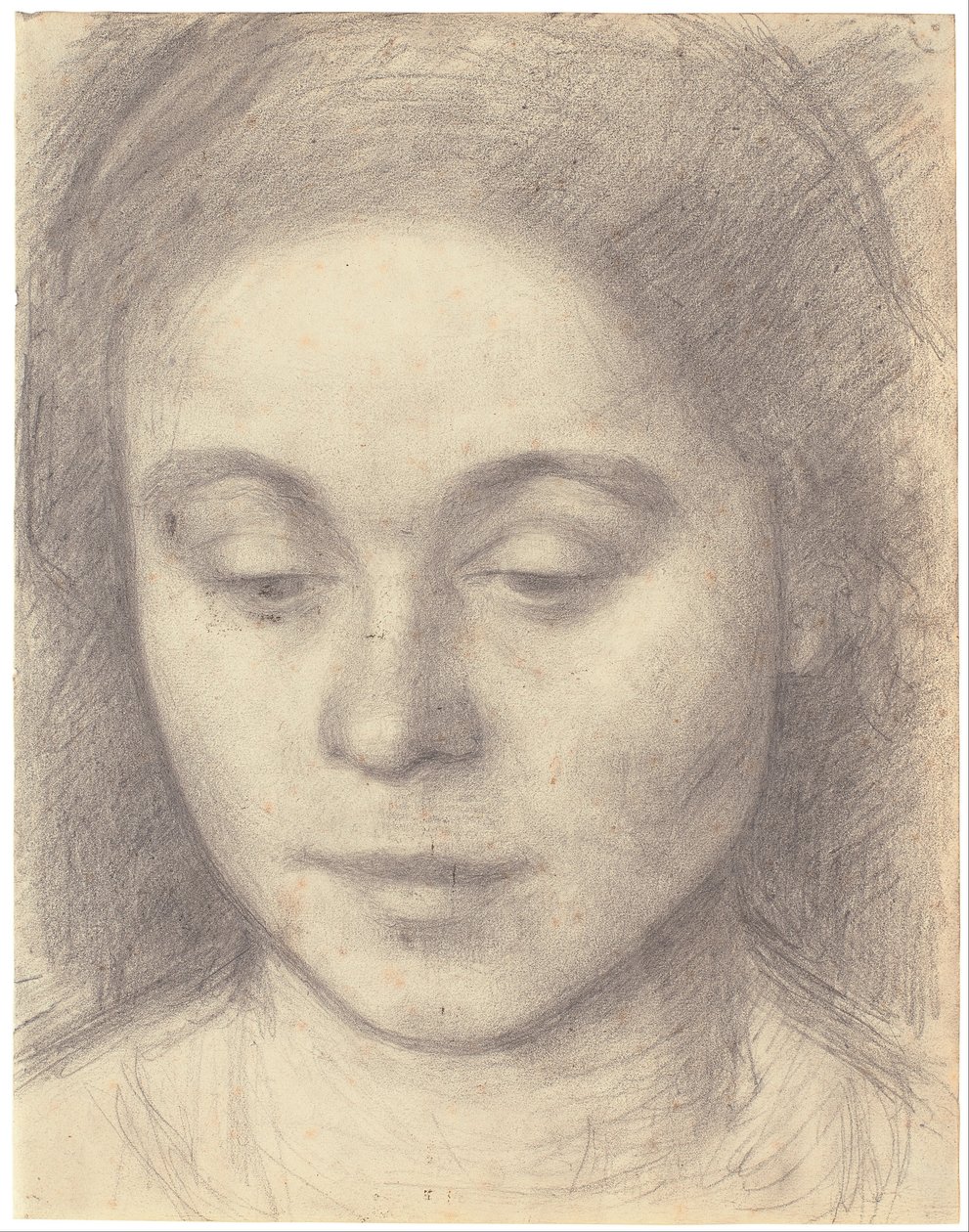 Retrato de Ida, a esposa do artista de Vilhelm Hammershøi