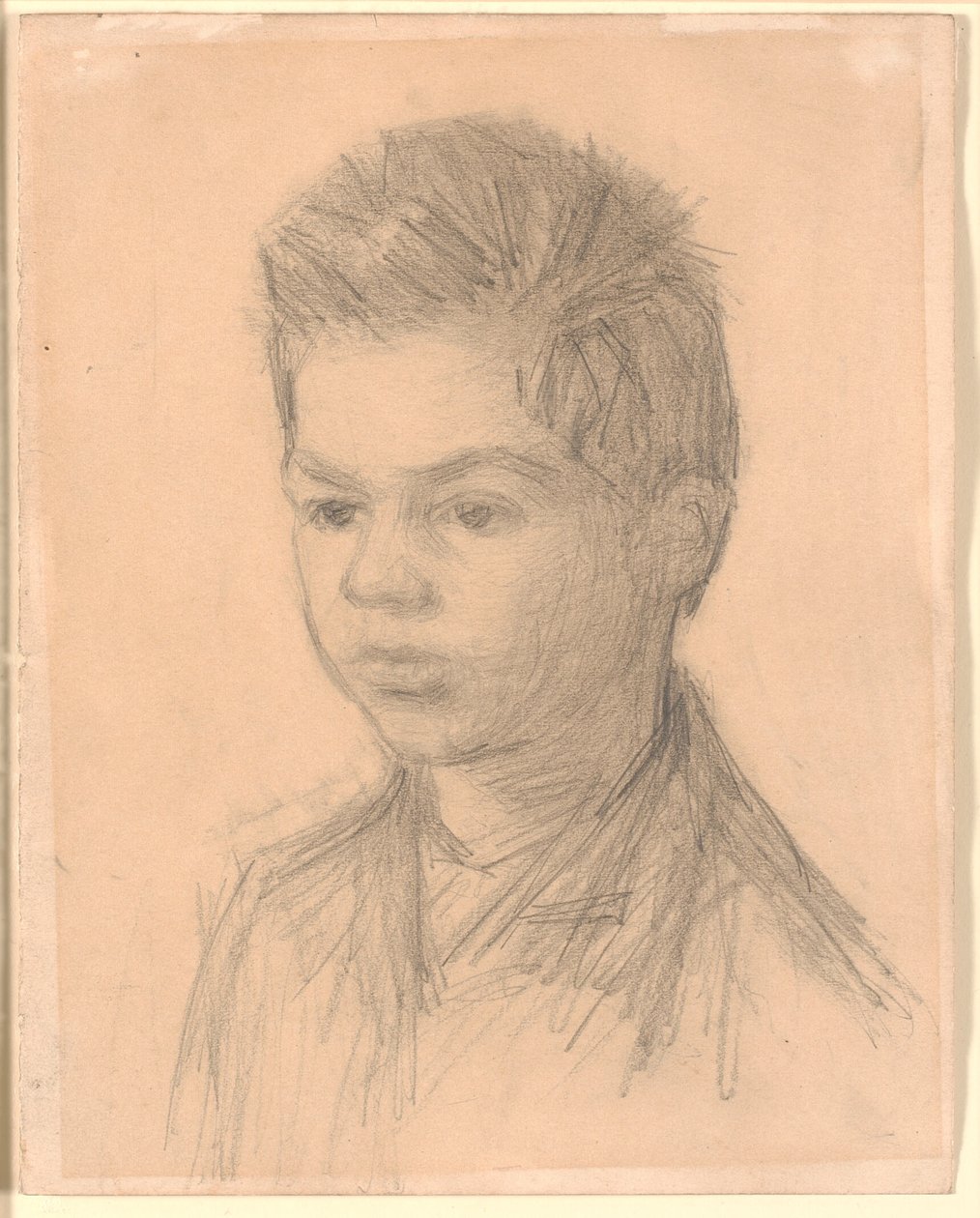 Retrato de Svend Hammershøi, irmão do artista de Vilhelm Hammershøi