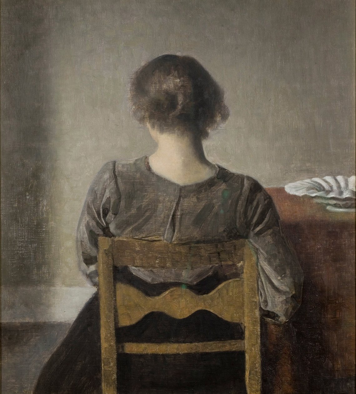 Descansar de Vilhelm Hammershøi