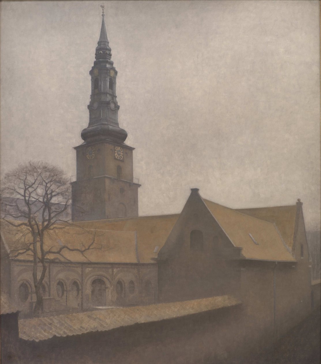 Igreja de São Petri, Copenhague, 1906. de Vilhelm Hammershøi