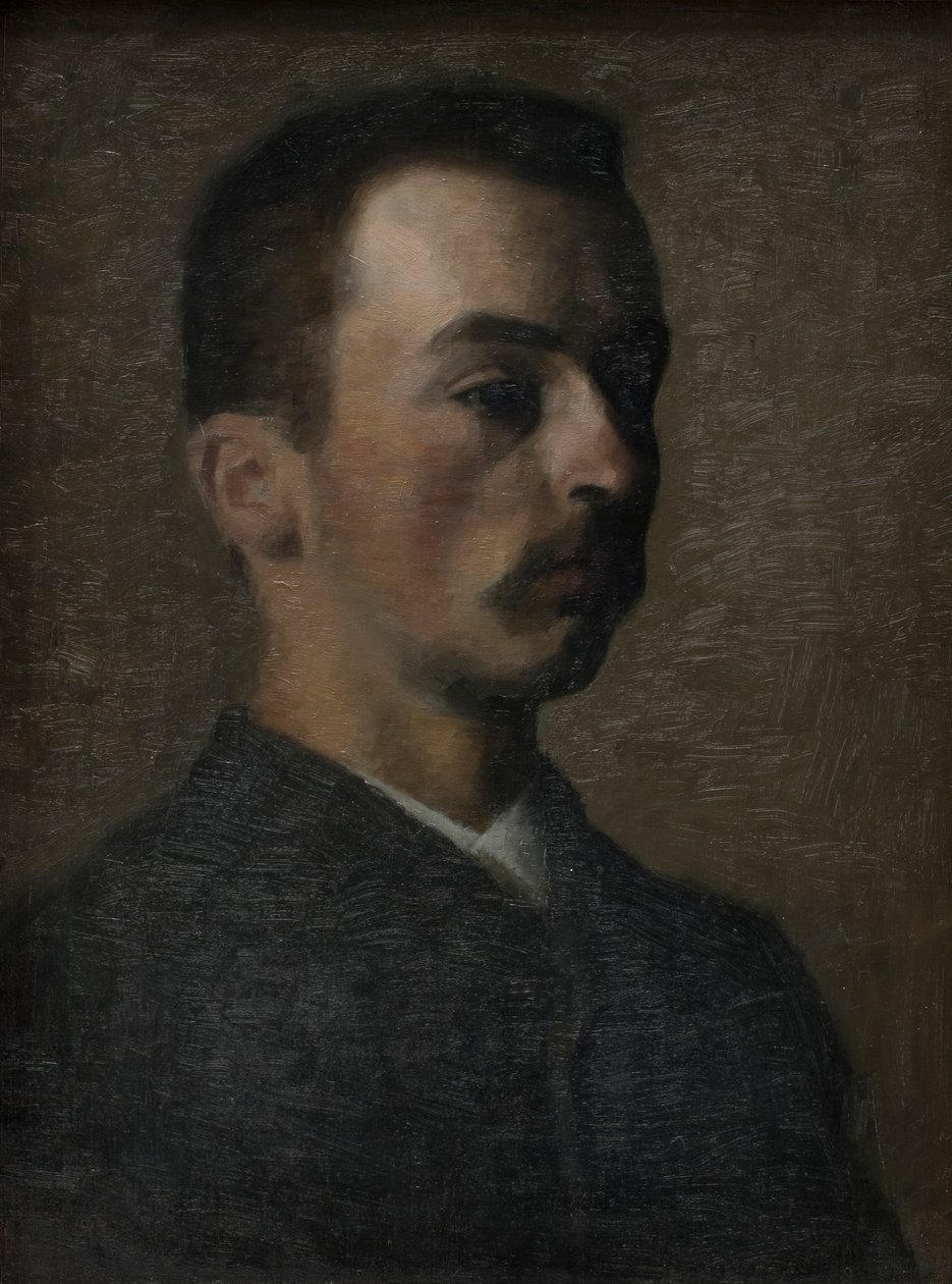 Autorretrato, 1890. de Vilhelm Hammershøi