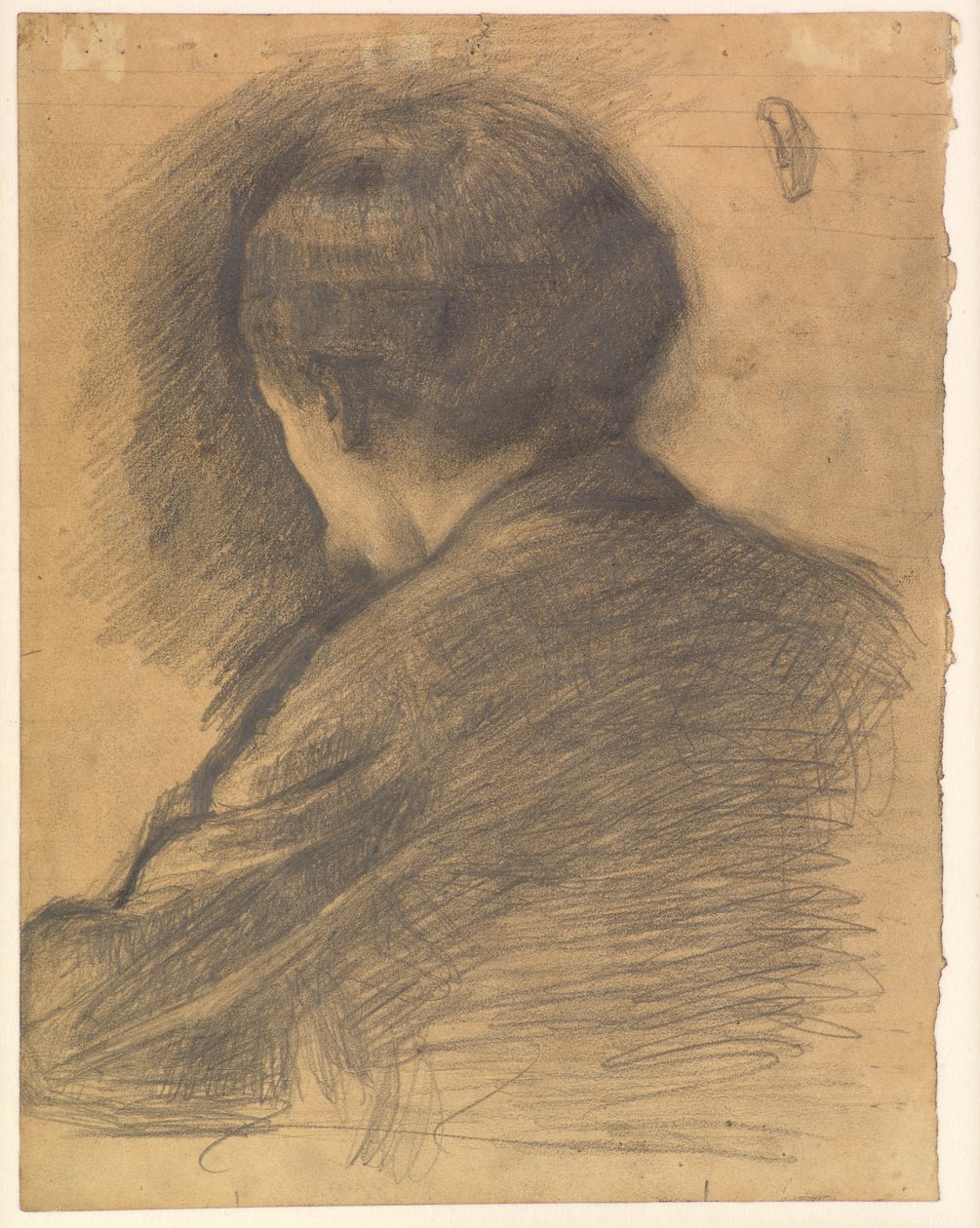 Autorretrato visto por trás de Vilhelm Hammershøi