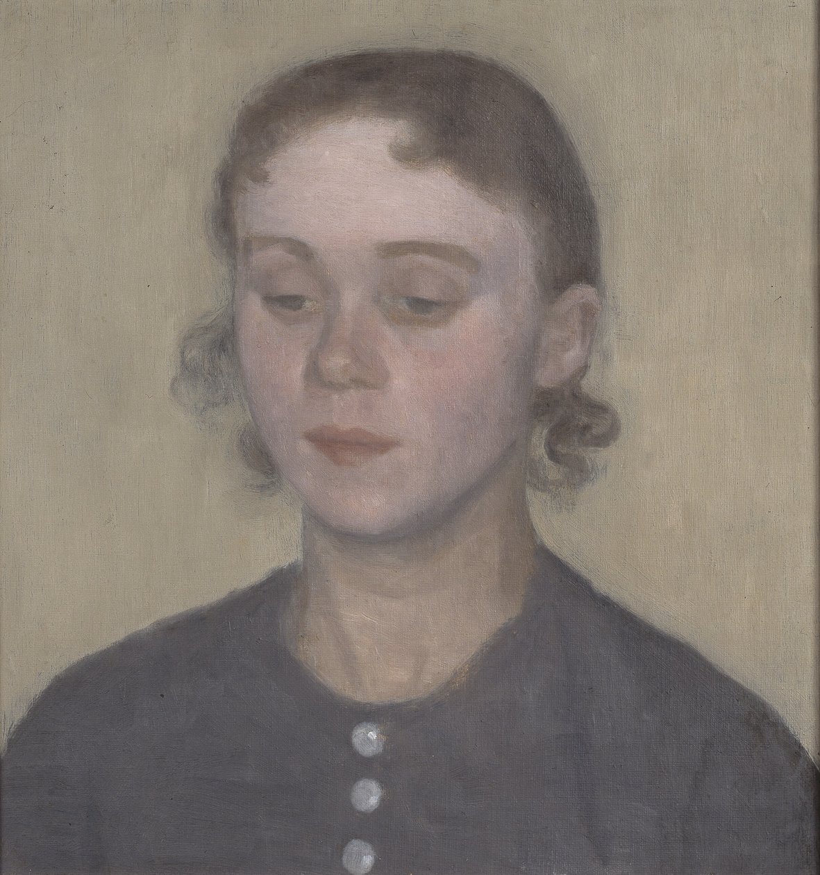 A esposa do artista, Ida Hammershøi, née Ilsted de Vilhelm Hammershøi