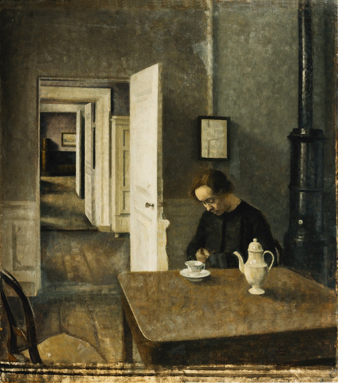 Um Interior, Strandgade 25, 1915 de Vilhelm Hammershoi