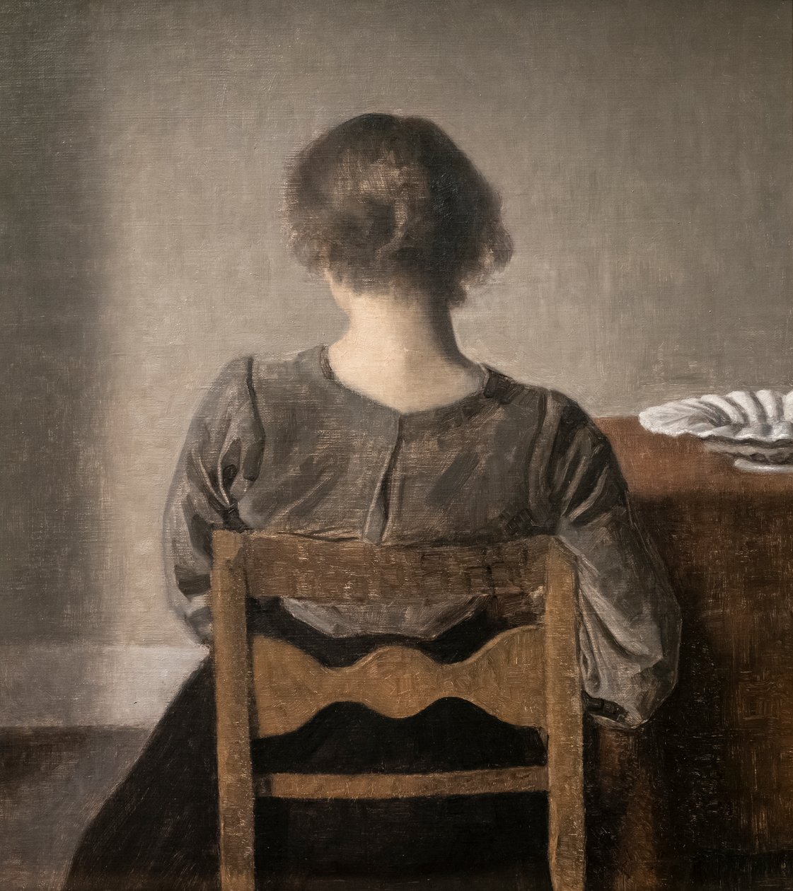 Hvile também chamado Repos de Vilhelm Hammershoi