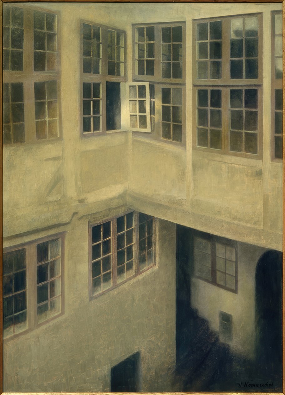 Courtyard. Strandgade 30 de Vilhelm Hammershoi