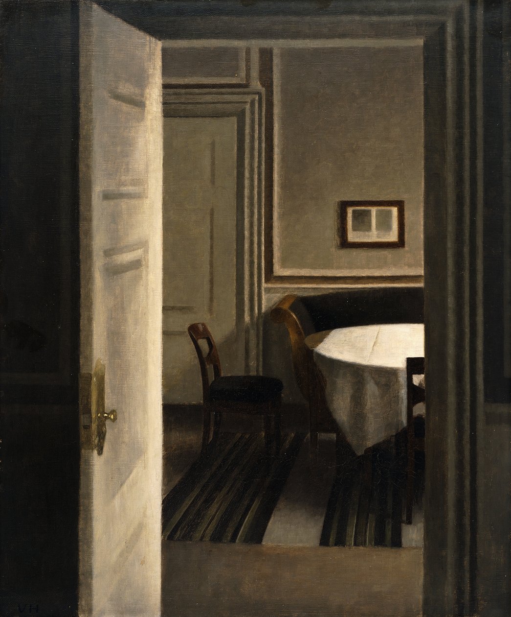 Interior, Strandgade 30, 1904 de Vilhelm Hammershoi
