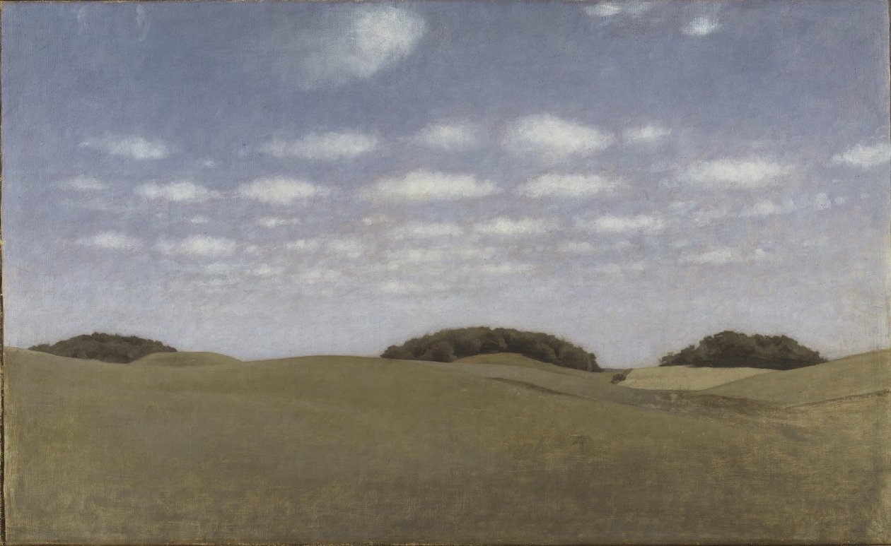 Paisagem, de Lejre de Vilhelm Hammershøi