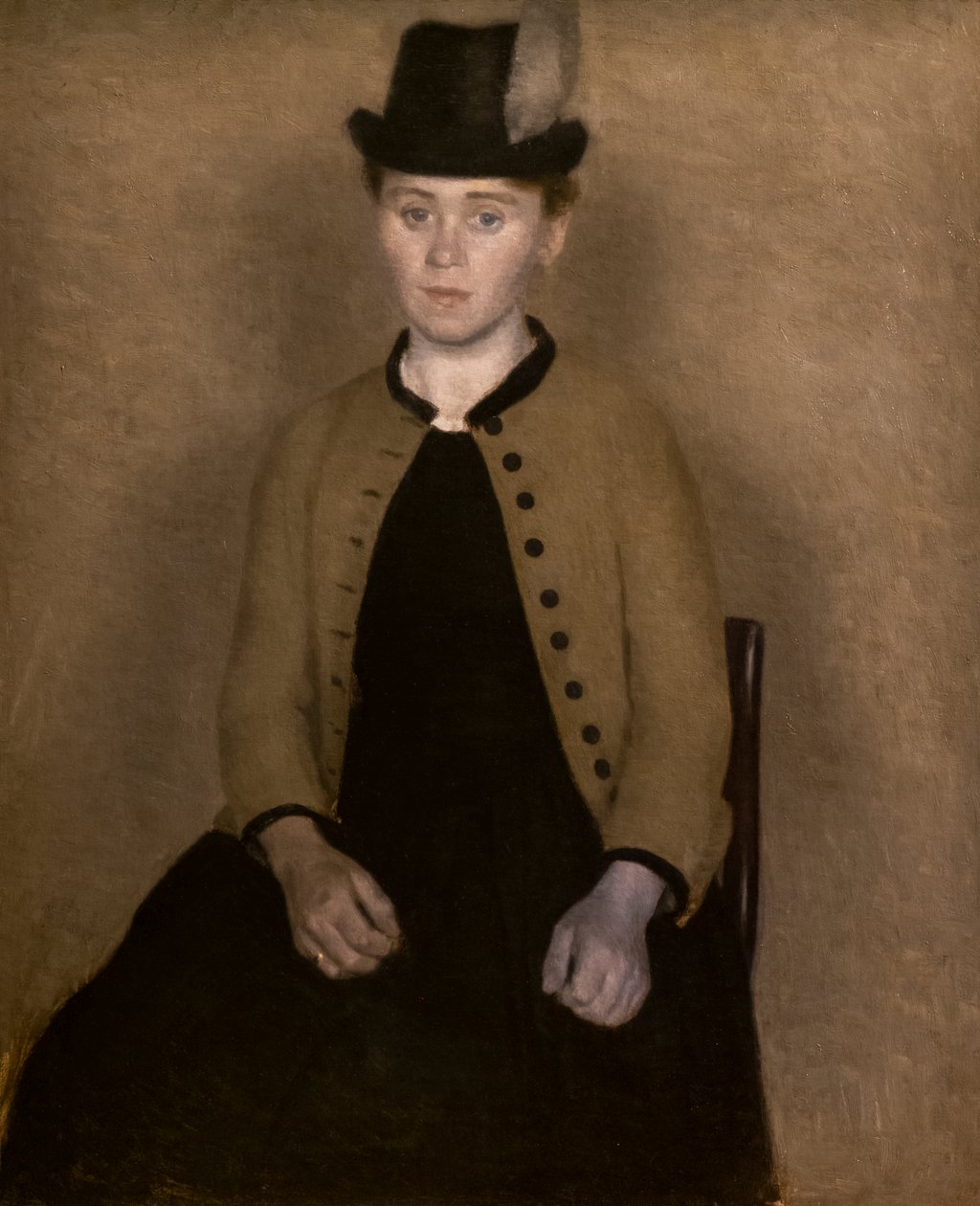 Retrato de Ida Ilsted de Vilhelm Hammershoi