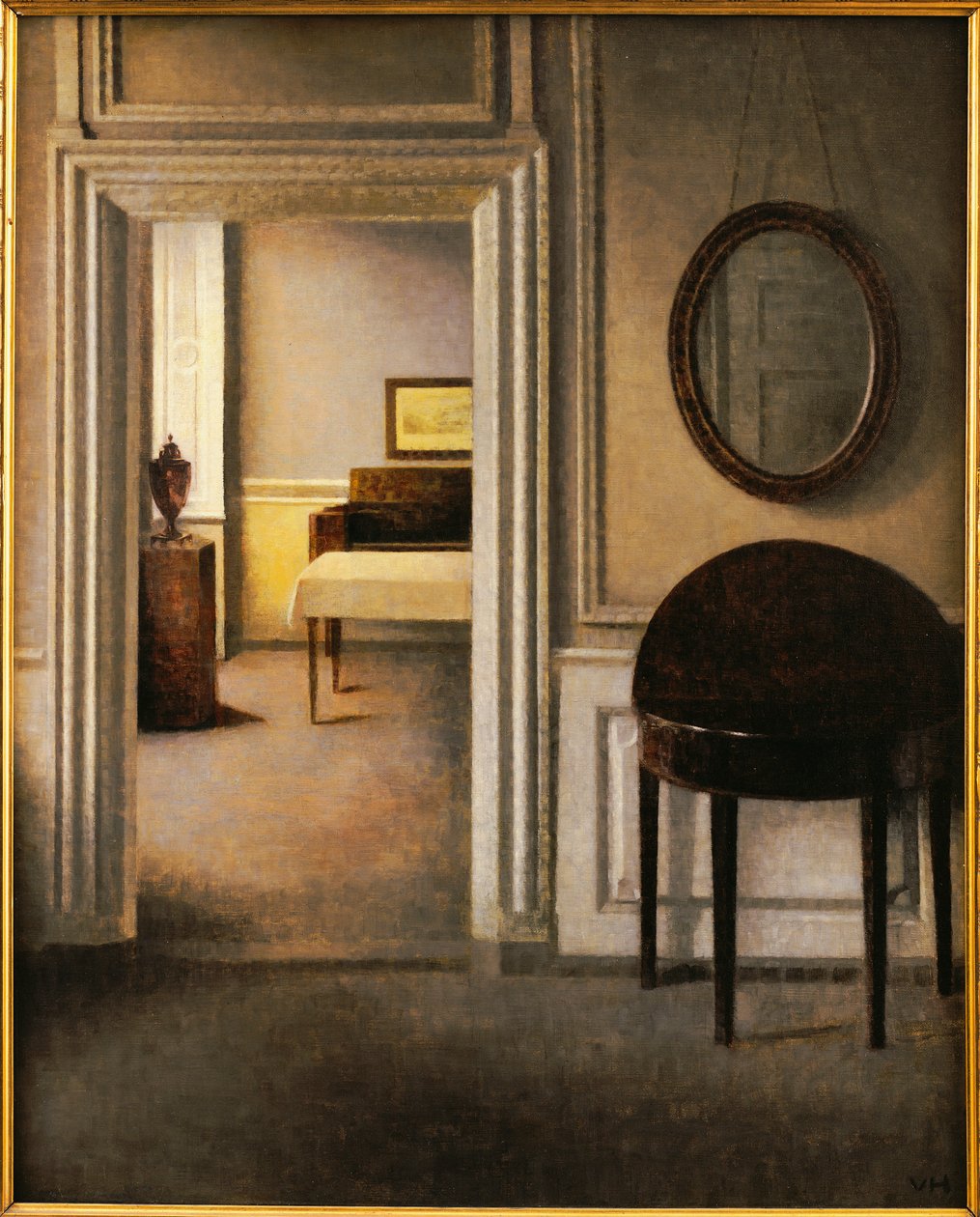 The Music Room, 30 Strandgade, c.1907 de Vilhelm Hammershoi
