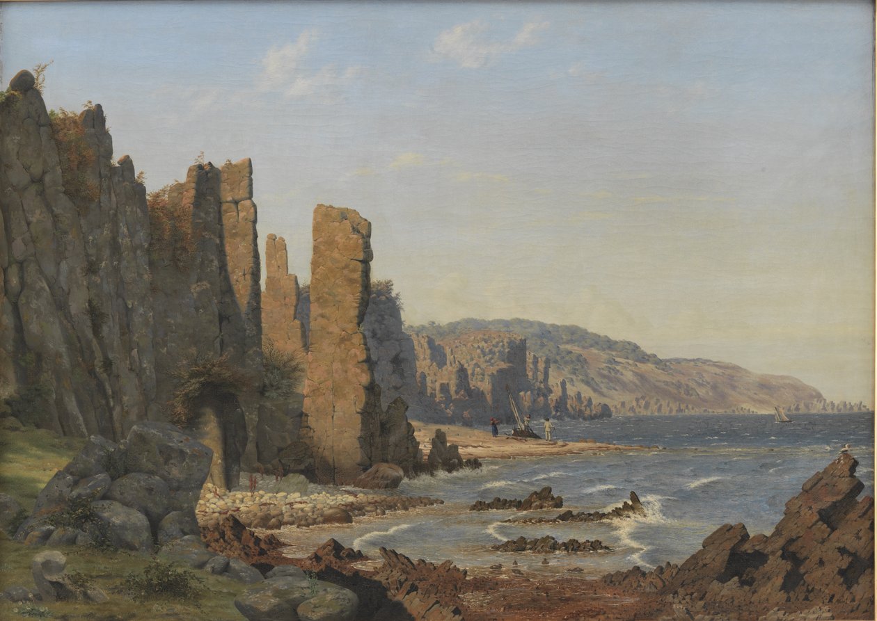 Uma Costa Rochosa. Rø, Bornholm de Vilhelm Kyhn