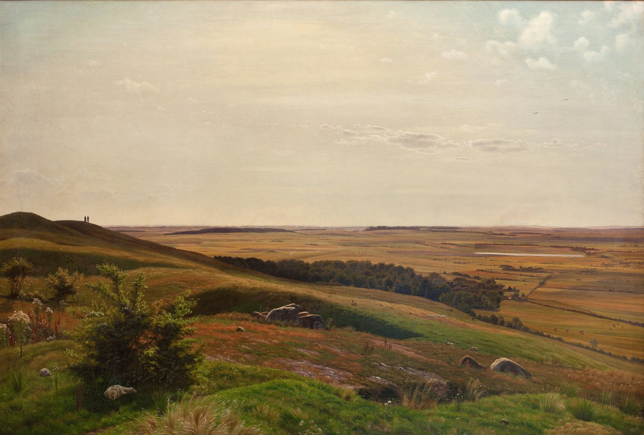 Escorrega de montanha perto de Horsens. Tarde de Vilhelm Kyhn