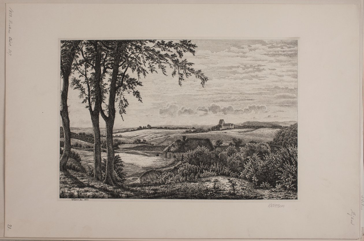 Paisagem da tarde, Zelândia de Vilhelm Kyhn