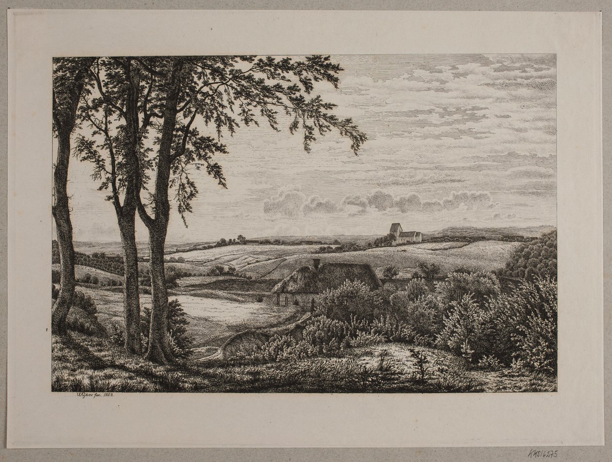 Paisagem da tarde, Zelândia de Vilhelm Kyhn