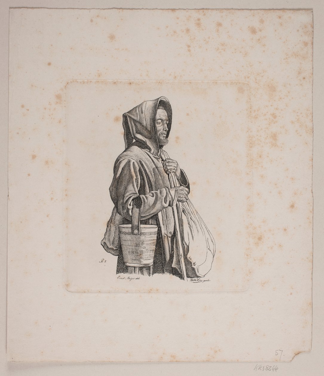 Um monge mendigo de Vilhelm Kyhn