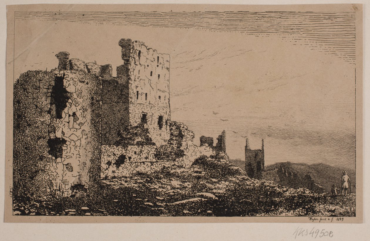 Hammershus em Bornholm de Vilhelm Kyhn