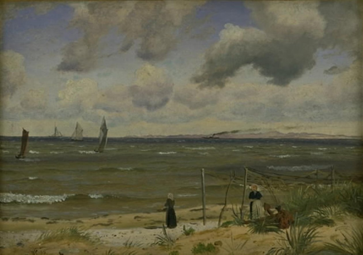 Hornbæk Strand no norte de Sealand de Vilhelm Kyhn