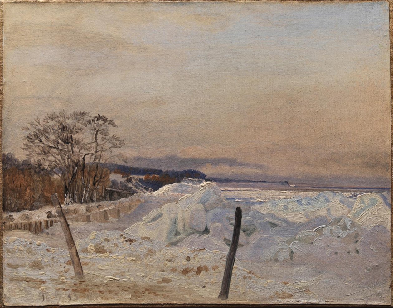 Ice Pack perto de Taarbæk, norte de Copenhague de Vilhelm Kyhn
