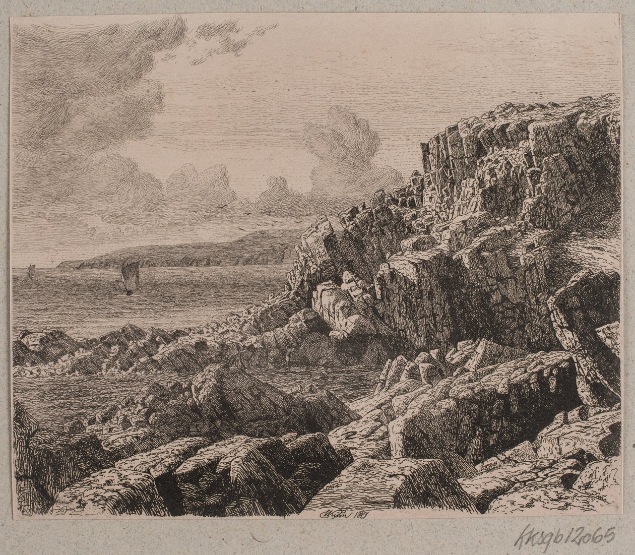 Seção costeira de Bornholm de Vilhelm Kyhn