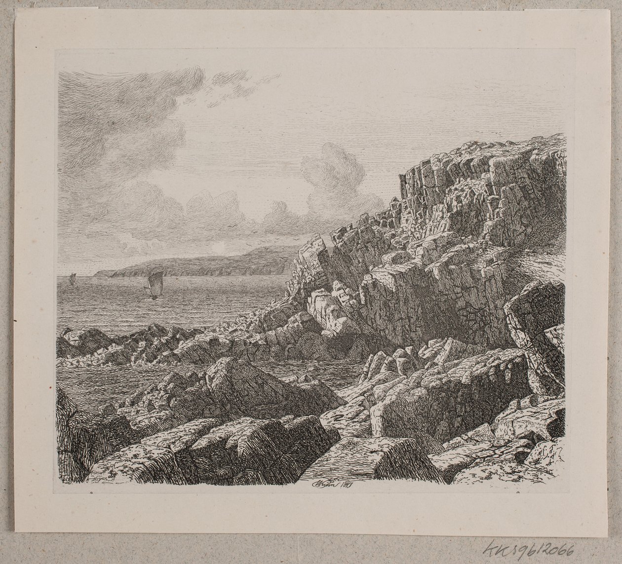Seção costeira de Bornholm de Vilhelm Kyhn