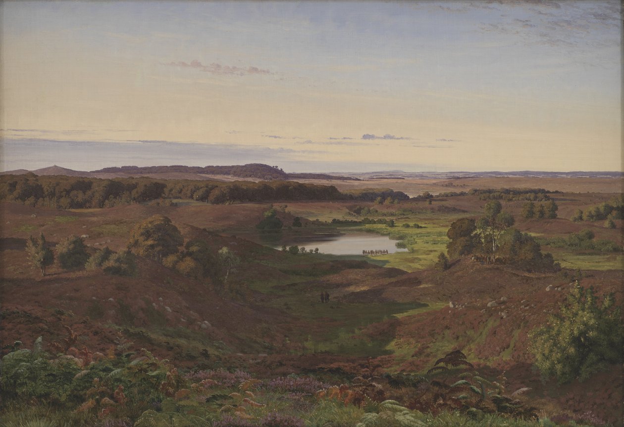 Paisagem no norte da Zelândia. Tarde de Vilhelm Kyhn