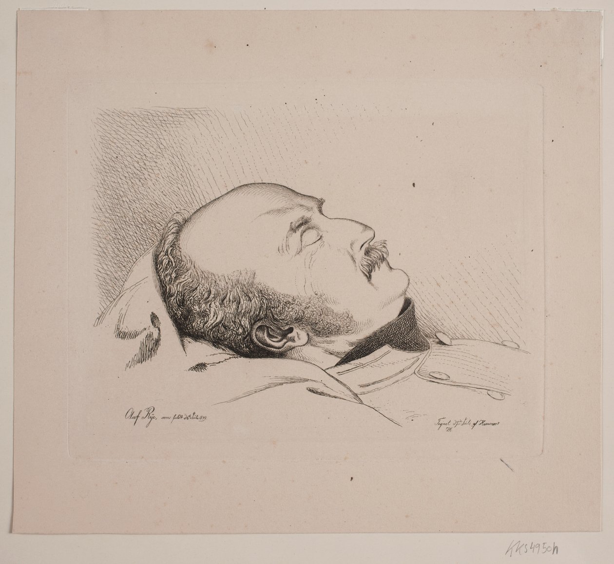 Olaf Rye como cadáver de Vilhelm Kyhn