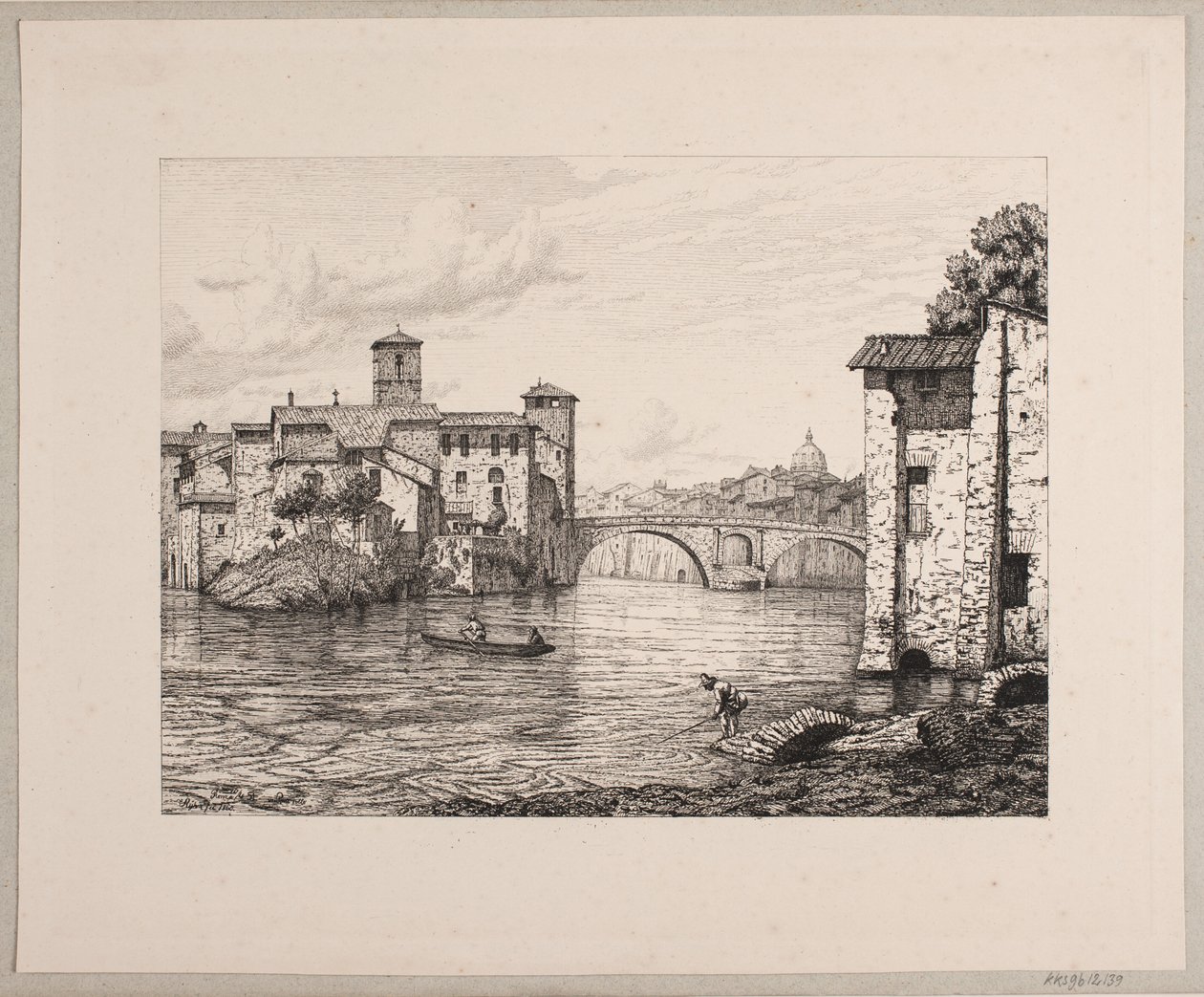 Deixe ver Ponte Rotto i Rom de Vilhelm Kyhn