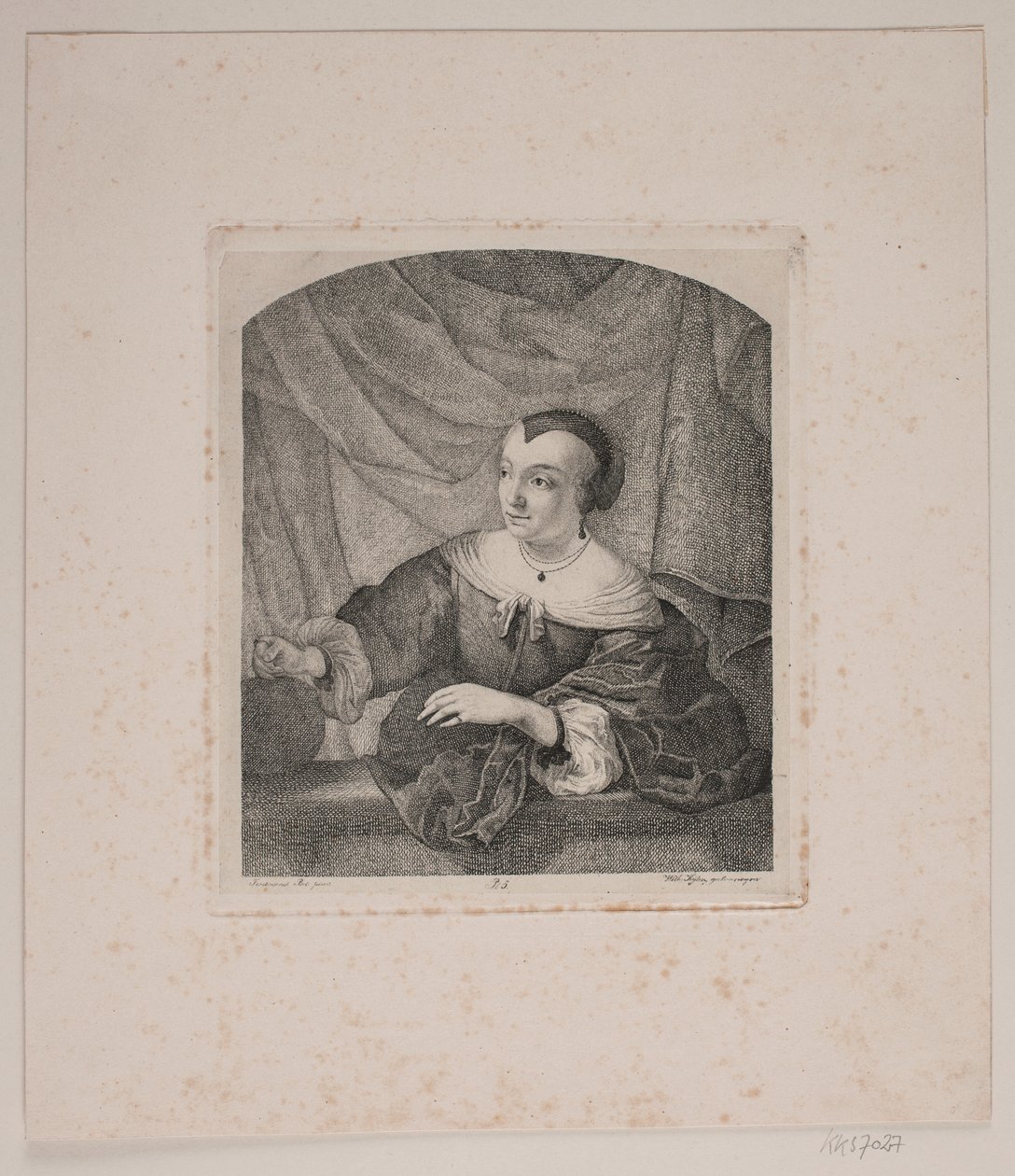 Retrato da esposa de Ferdinand Bol de Vilhelm Kyhn