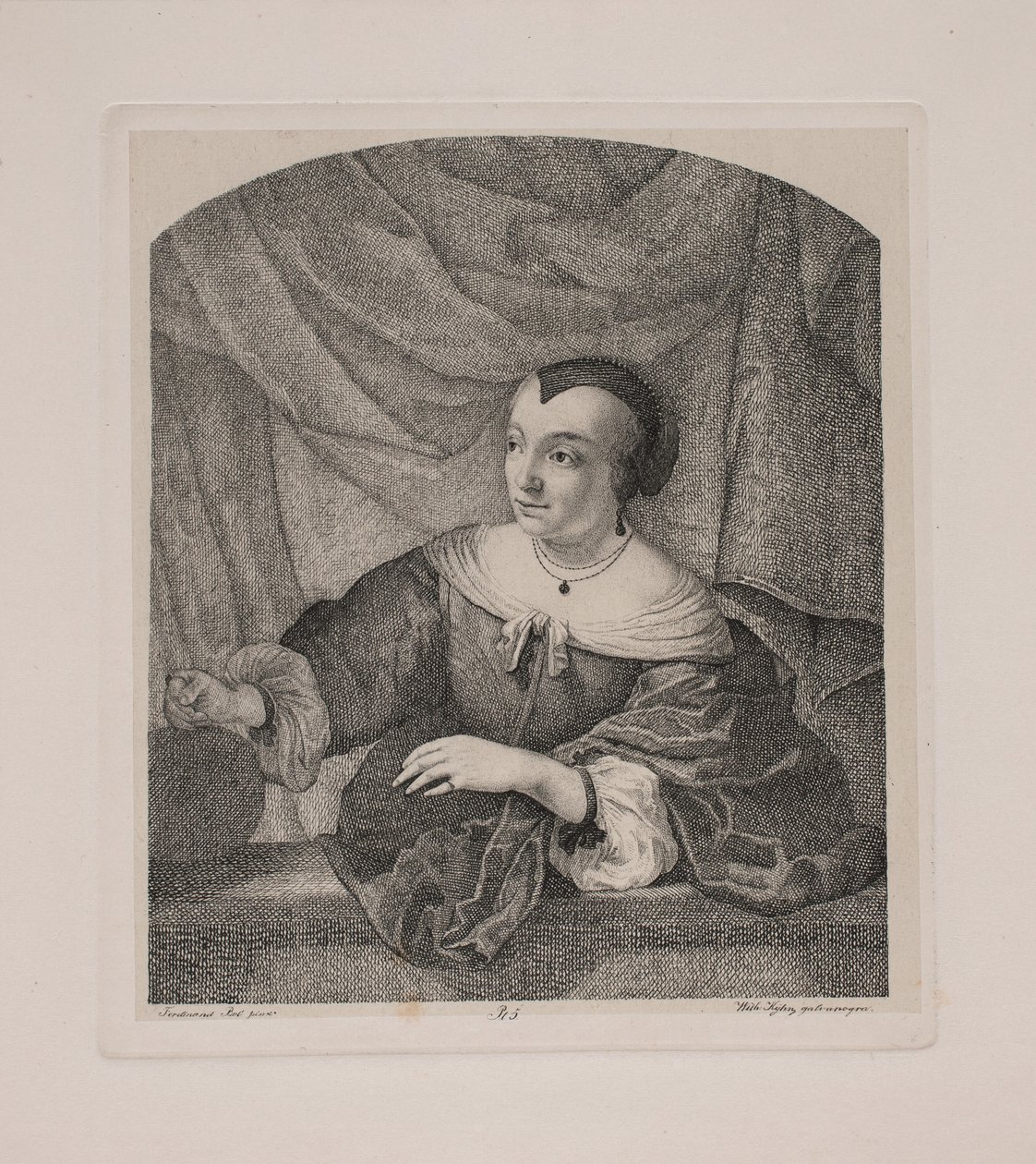 Retrato da esposa de Ferdinand Bol de Vilhelm Kyhn