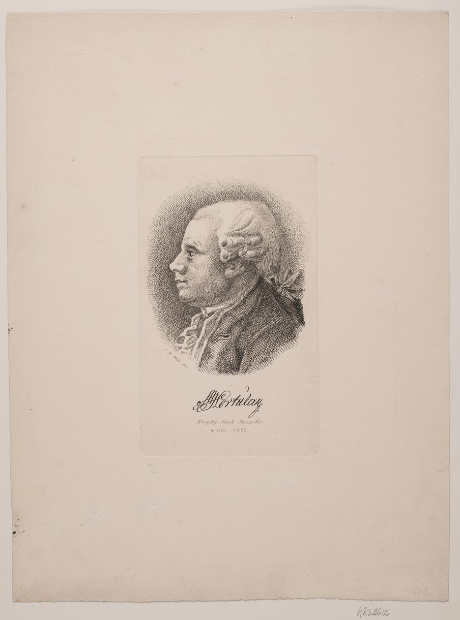 Retrato do ator Marcus Ulsøe Hortulan de Vilhelm Kyhn