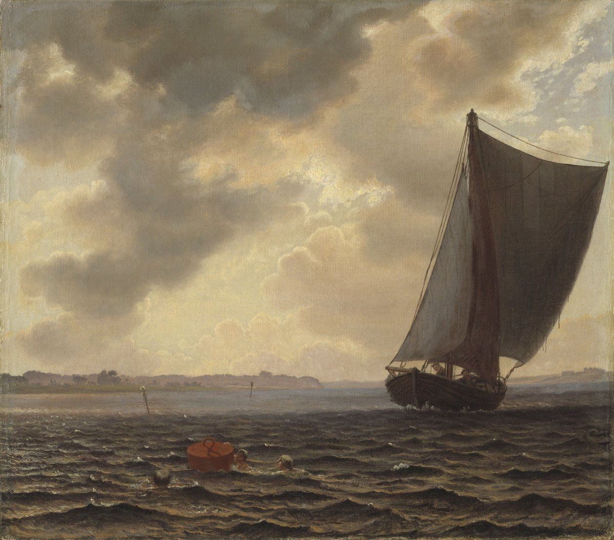 Barcos à vela em Guldborg Sound de Vilhelm Kyhn