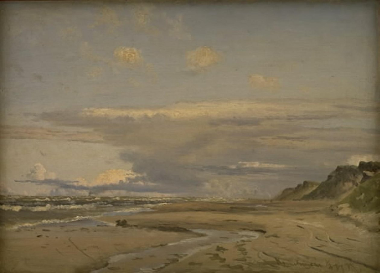 A praia em Kandestederne, West Jutland de Vilhelm Kyhn