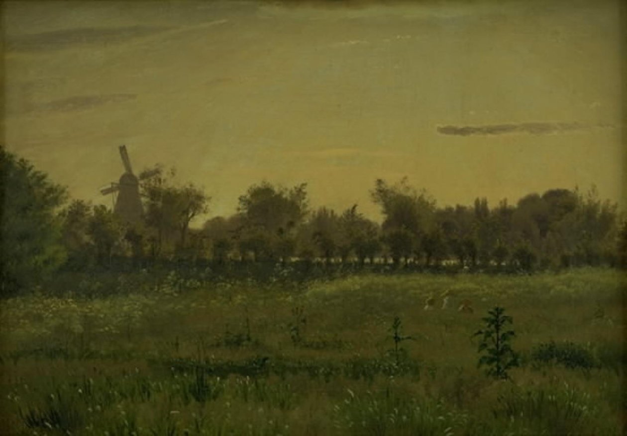 O Prado perto da Casa do Artista em Farimagsvej fora de Copenhague de Vilhelm Kyhn
