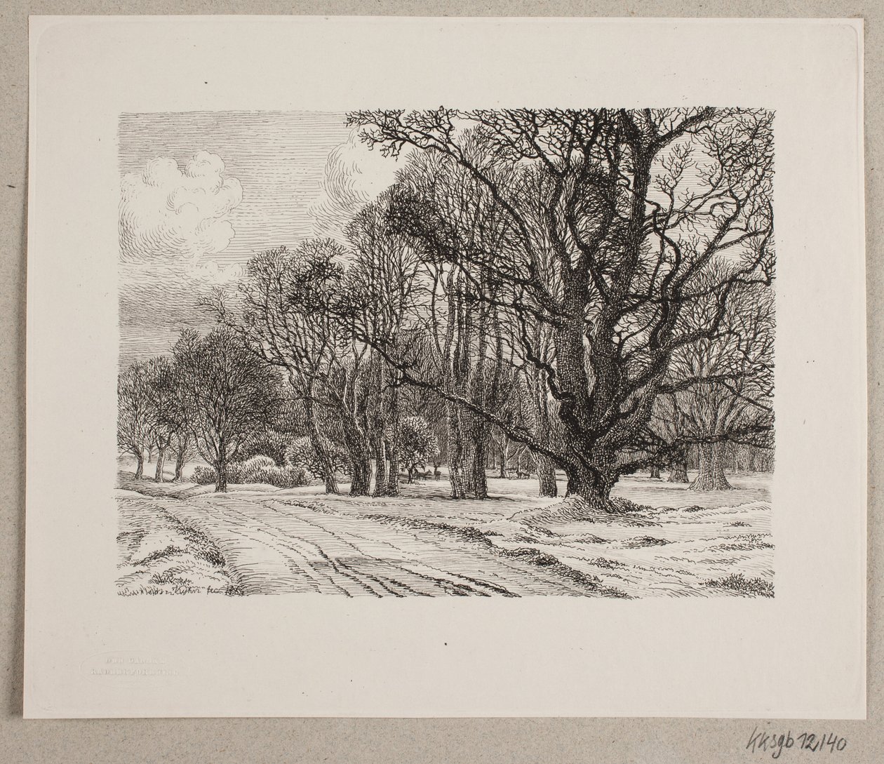 inverno na floresta de Vilhelm Kyhn