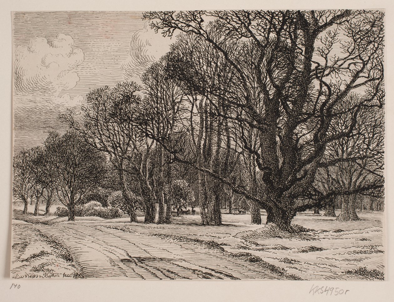 inverno na floresta de Vilhelm Kyhn